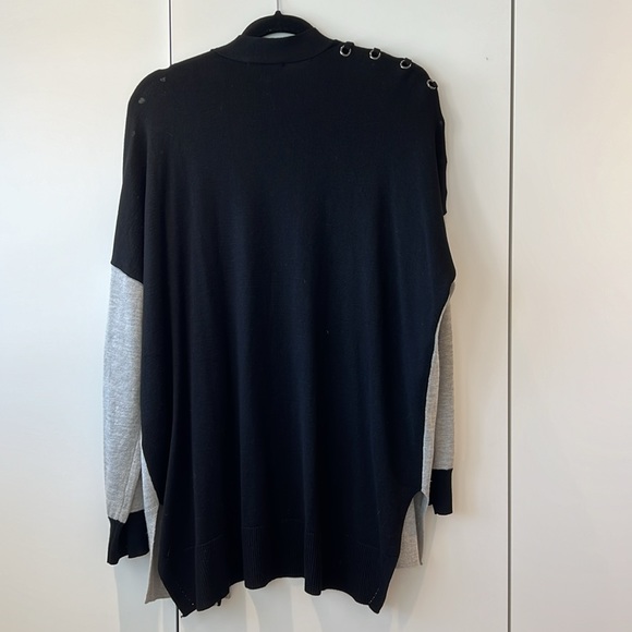 DEX black and grey open cardigan size XL - Picture 2 of 3